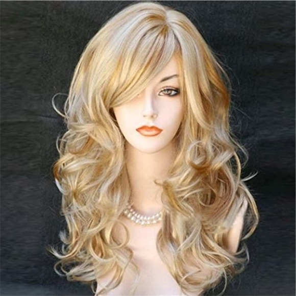NEW Long Curly Body Wavy Heat Resistant Blonde
Wig main image 2
